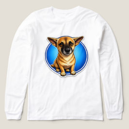 Ilustração de cachorro de desenho animado camiseta