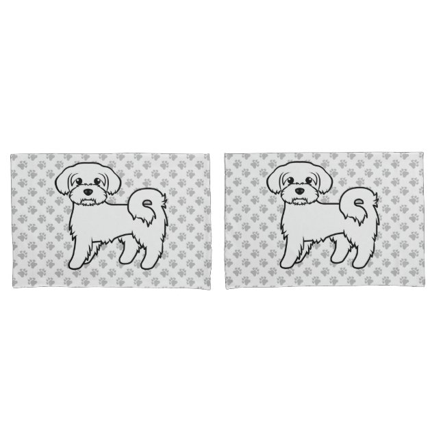 Ilustração de cachorro de desenho animado fofo mal (Frente - conjunto)