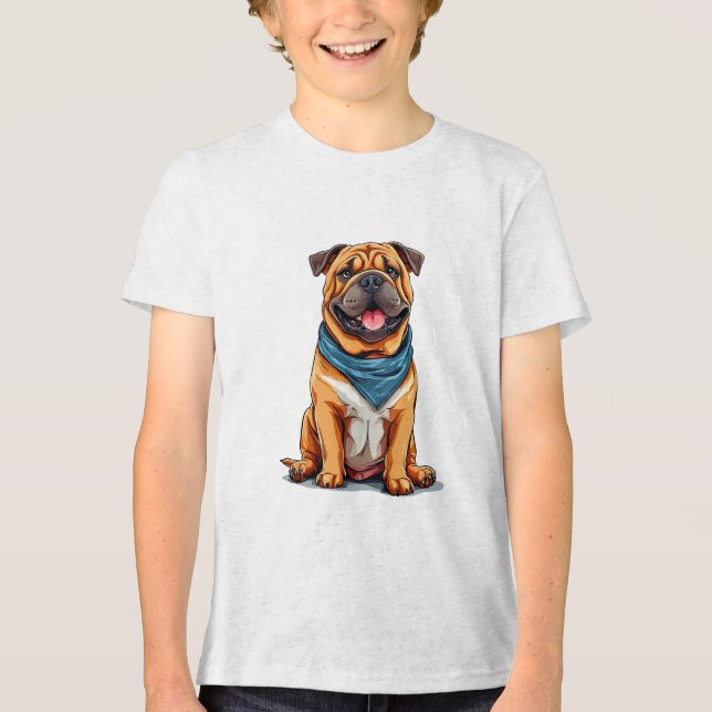 Ilustração de cachorro em estilo cartoon (Frente)