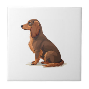 Ilustração de cachorro vista traseira de Dachshund