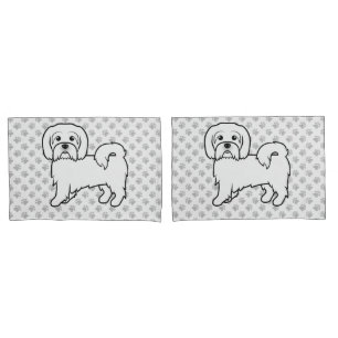 Ilustração de Cartoon De Cuta De Coton De Tulear