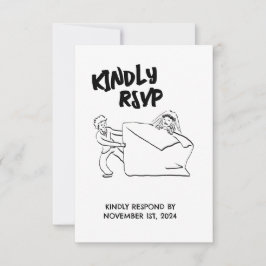 Ilustração de Casal Fofo RSVP