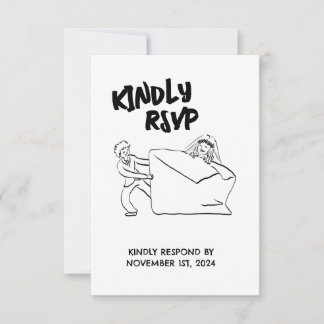 Ilustração de Casal Fofo RSVP