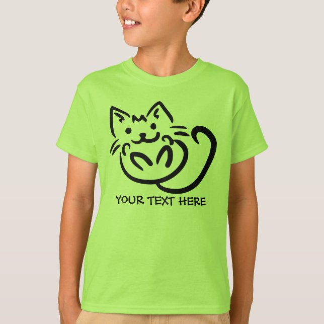 Ilustração de Cat Camisas e jaquetas personalizada (Frente)