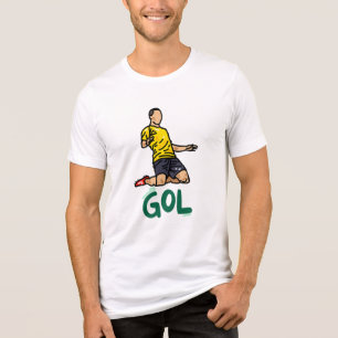 Ilustração de Celebração de Gol de Jogador de Fute