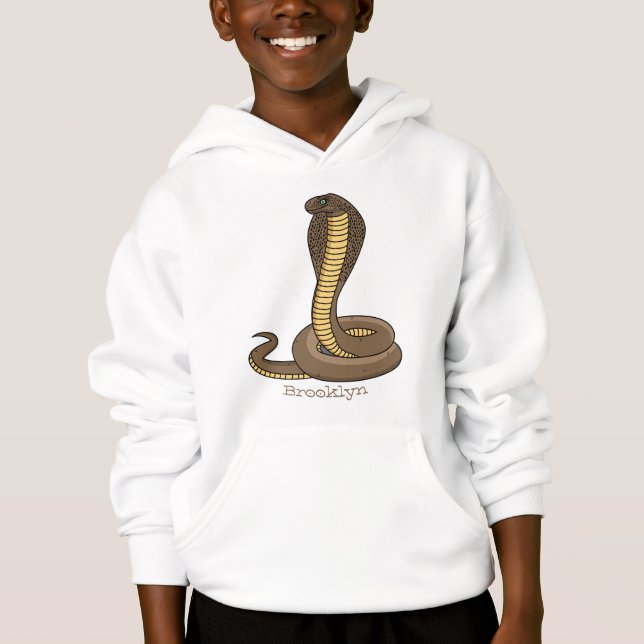Ilustração de cobra da cobra castanha (Frente)