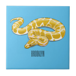 Ilustração de cobra de pitão birmanês
