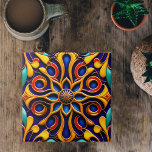 Ilustração de Deco de Arte Floral Azul Retroativa<br><div class="desc">Este belo e intrincado design apresenta uma flor motif com cores vibrantes e detalhes intrincados. Enquanto a própria flor é a peça central do design, ela é um estilo de deco artístico que apresenta formas geométricas em negrito curvas com cores vibrantes e detalhes intrincados. O alto nível de detalhe e...</div>