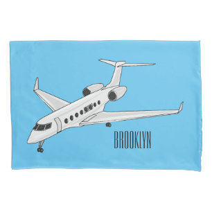 Ilustração de desenho animado a jato privado