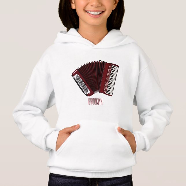 Ilustração de desenho animado de Accordion (Frente)