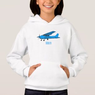 Ilustração de desenho animado de aeronaves de asa 