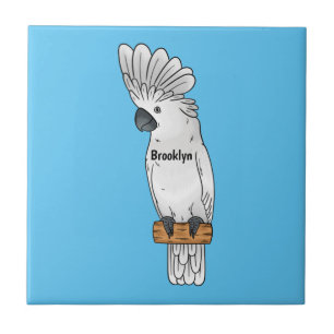ilustração de desenho animado de ave cacatua-chuva