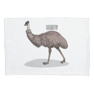 Ilustração de desenho animado de aves da Emu