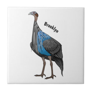 Ilustração de desenho animado de aves guineafowl v