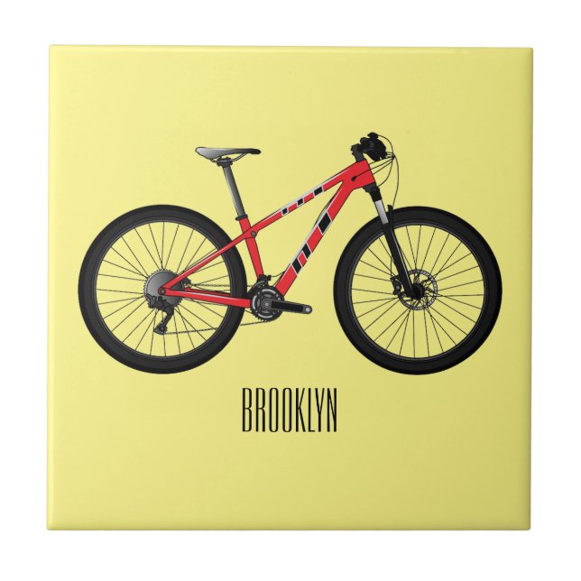 Ilustração de desenho animado de bicicleta (Frente)