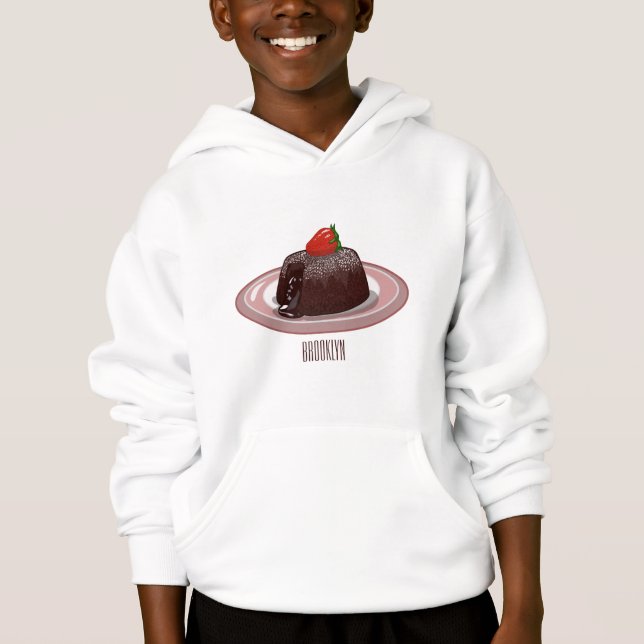 Ilustração de desenho animado de bolo de lava de c (Frente)