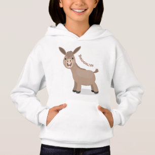 Ilustração de desenho animado de burro miniatura f