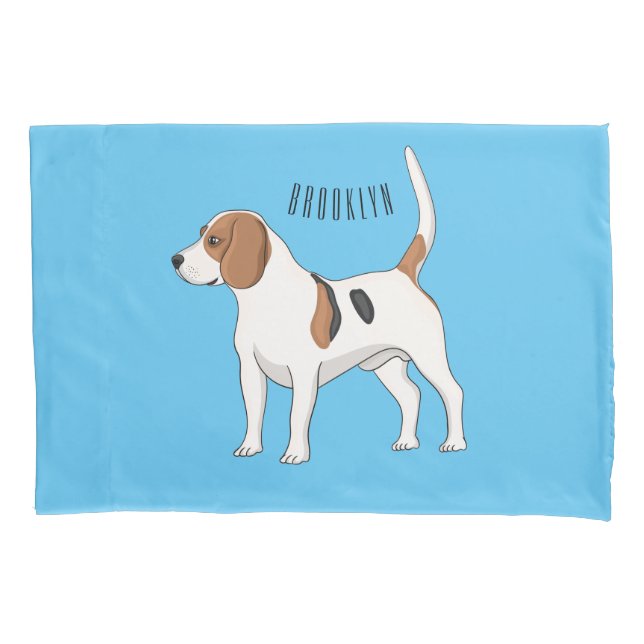 Ilustração de desenho animado de cachorro Beagle (Frente)