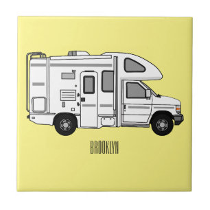 Ilustração de desenho animado de Campervan