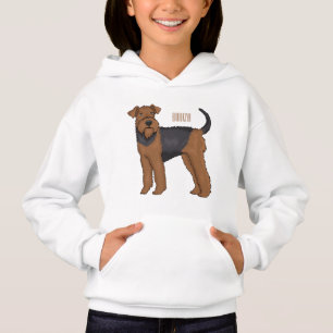 Ilustração de desenho animado de cão Airedale terr