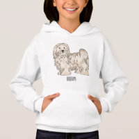 Ilustração de desenho animado de cão Havanês