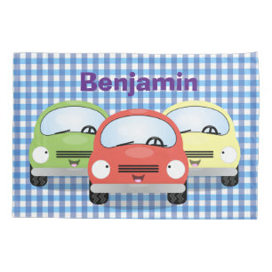 Ilustração de desenho animado de carros kawaii