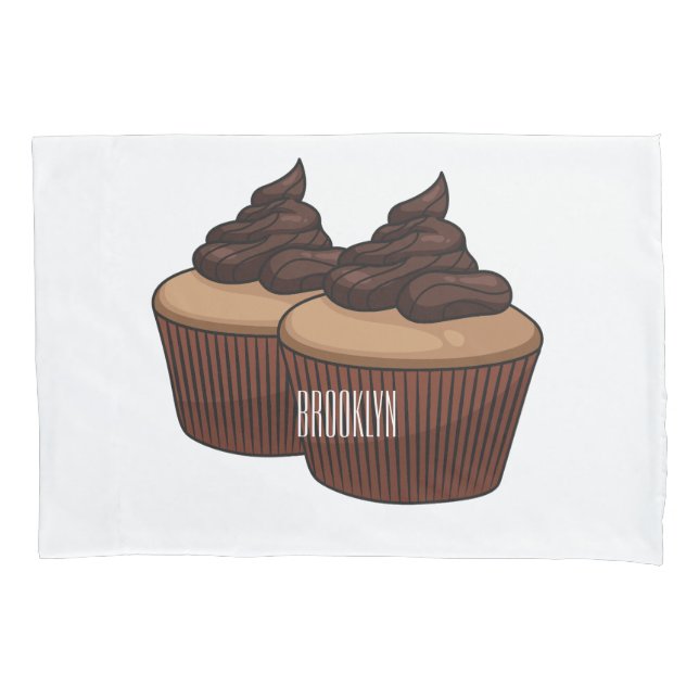 ilustração de desenho animado de cupcake (Frente)
