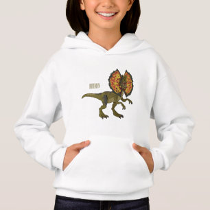 Ilustração de desenho animado de Dilophosaurus