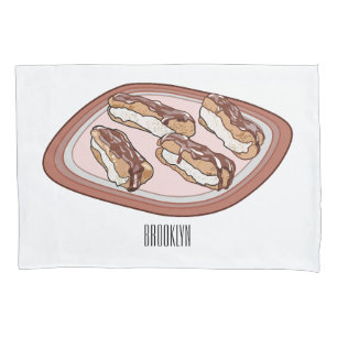 Ilustração de desenho animado de eclair de chocola
