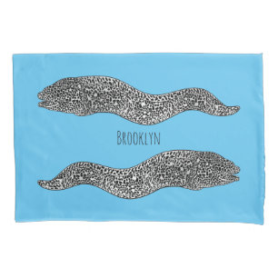 Ilustração de desenho animado de enguia-pintada-pr