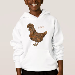 Ilustração de desenho animado de frango polado Cha