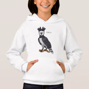 Ilustração de desenho animado de Harpy eagle