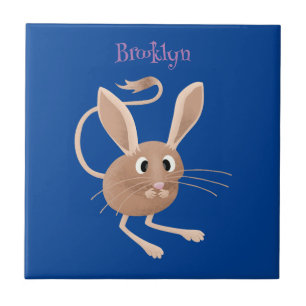 Ilustração de desenho animado de jerboa, de orelha