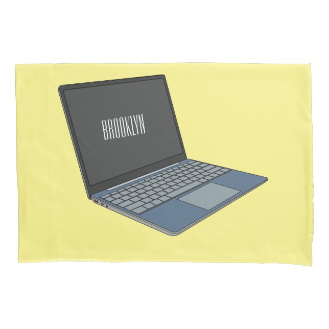 ilustração de desenho animado de laptop (Frente)