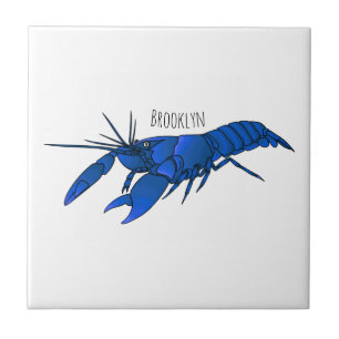 Ilustração de desenho animado de marron azul