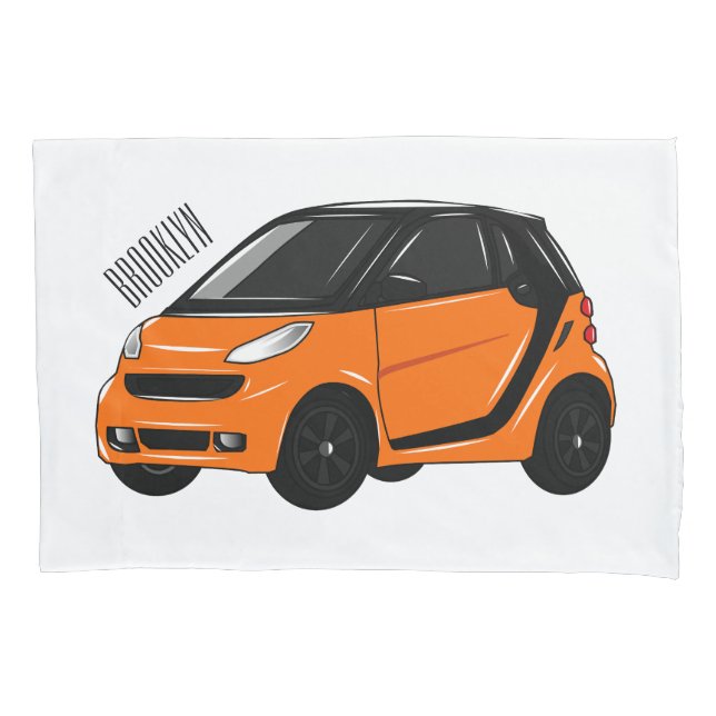 Ilustração de desenho animado de microcarro (Frente)