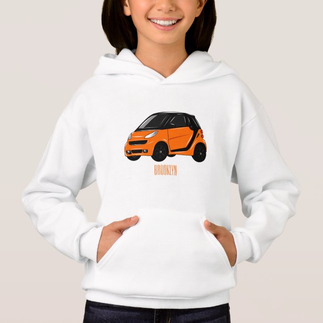 Ilustração de desenho animado de microcarro (Frente)
