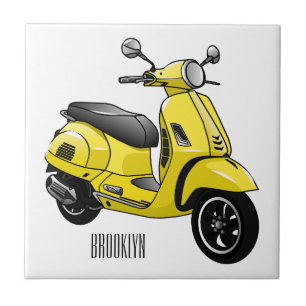 Ilustração de desenho animado de motocicleta