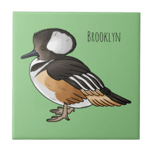 Ilustração de desenho animado de pato mergulhão-en