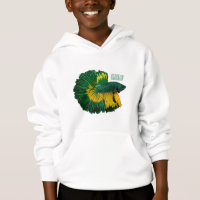 Ilustração de desenho animado de peixe lutador sia