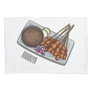 Ilustração de desenho animado de Satay