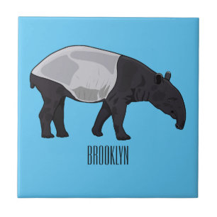 ilustração de desenho animado de tapir