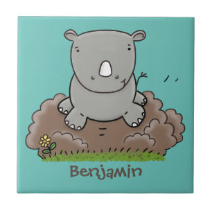 Ilustração de desenho animado de um adorável bebê 