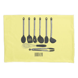 Ilustração de desenho animado de utensílios de coz