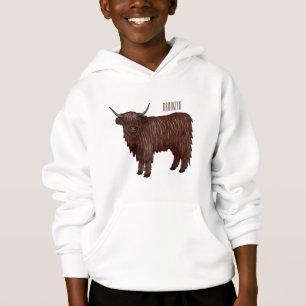 Ilustração de desenho animado de vaca das Terras A