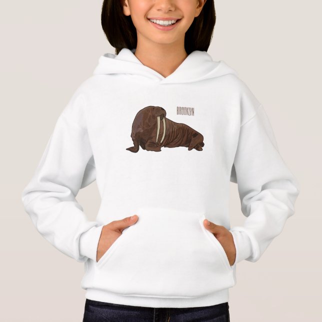 Ilustração de desenho animado de Walrus (Frente)
