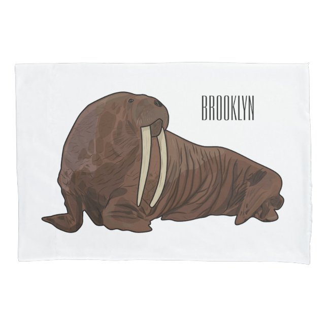 Ilustração de desenho animado de Walrus (Frente)