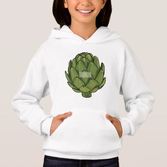 Ilustração de desenho animado do Artichoke (Frente)