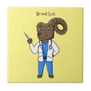 Ilustração de desenho animado do médico de ovel