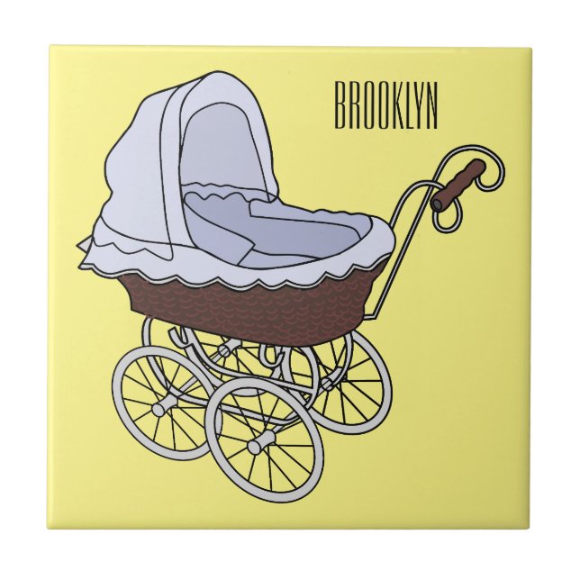 Ilustração de desenho animado do stroller (Frente)